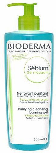 Bioderma Sebium Purifying Foaming Gél Combination Pleťový čistiaci gél na tvár 500 ml
