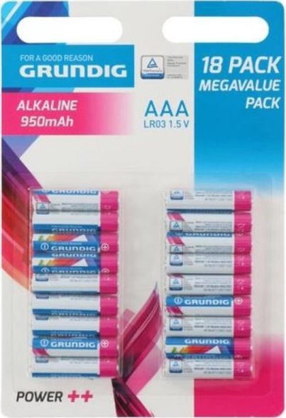 Grundig Batéria AAA / R03 950mAh 18 ks.