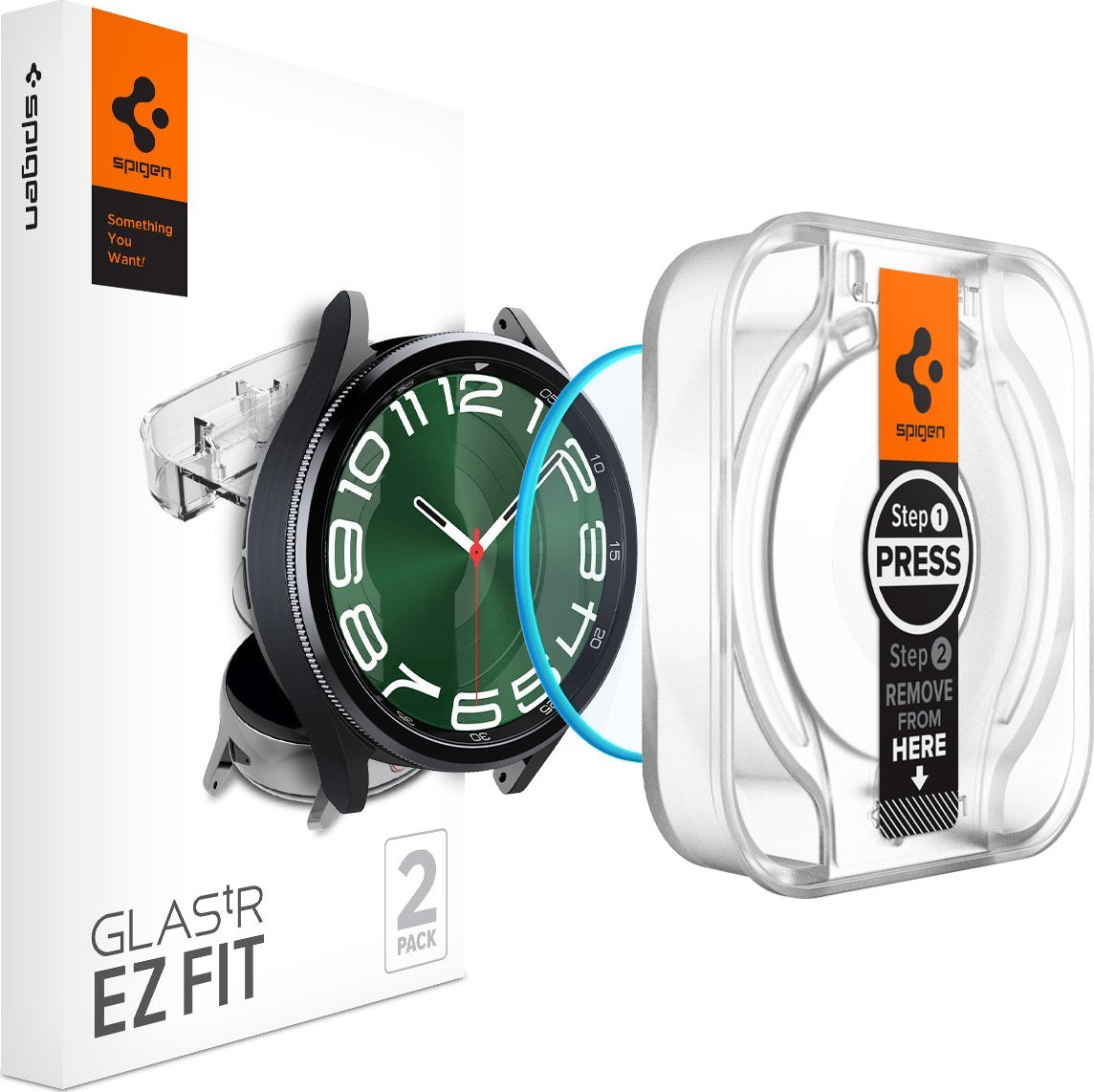 Spigen Glass TR EZ Fit 2 ks - Samsung Galaxy Watch6 Classic 47mm