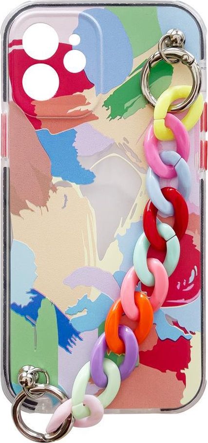 Hurtel Color Chain Case Gélové flexibilné púzdro s retiazkovým príveskom pre Samsung Galaxy S21 Ultra 5G Multicolor (4)