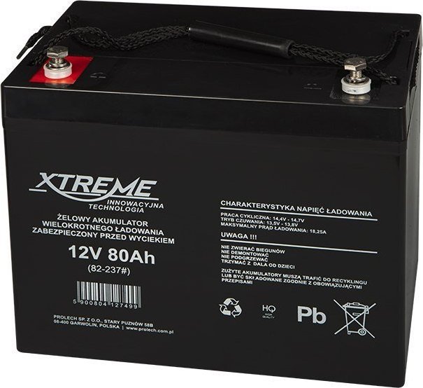 Blow Gel baterie 12V 80Ah XTREME
