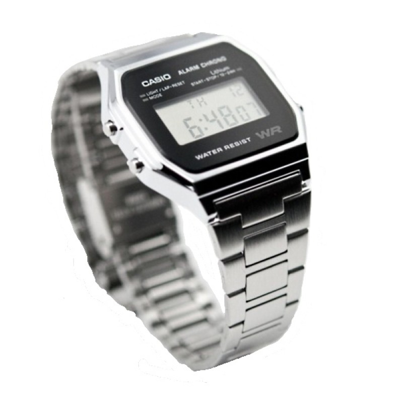 Casio A158WEA-1 Unisex náramkové hodinky