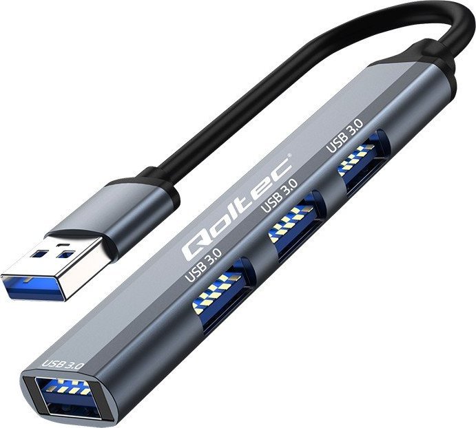 Qoltec Adaptér HUB USB 3.0 4v1 | 4x USB 3.0