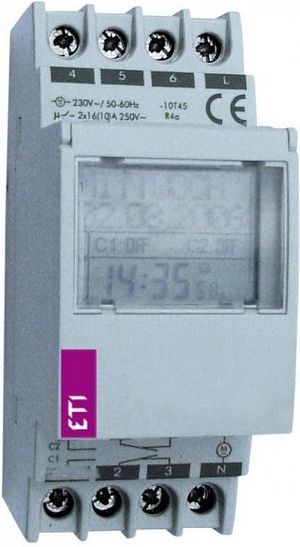 Orloj Eti Astroclock-2, 2x16A