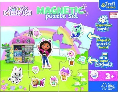 Magnetické puzzle Trefl Svet domčeka pre bábiky Gabi Gabbys