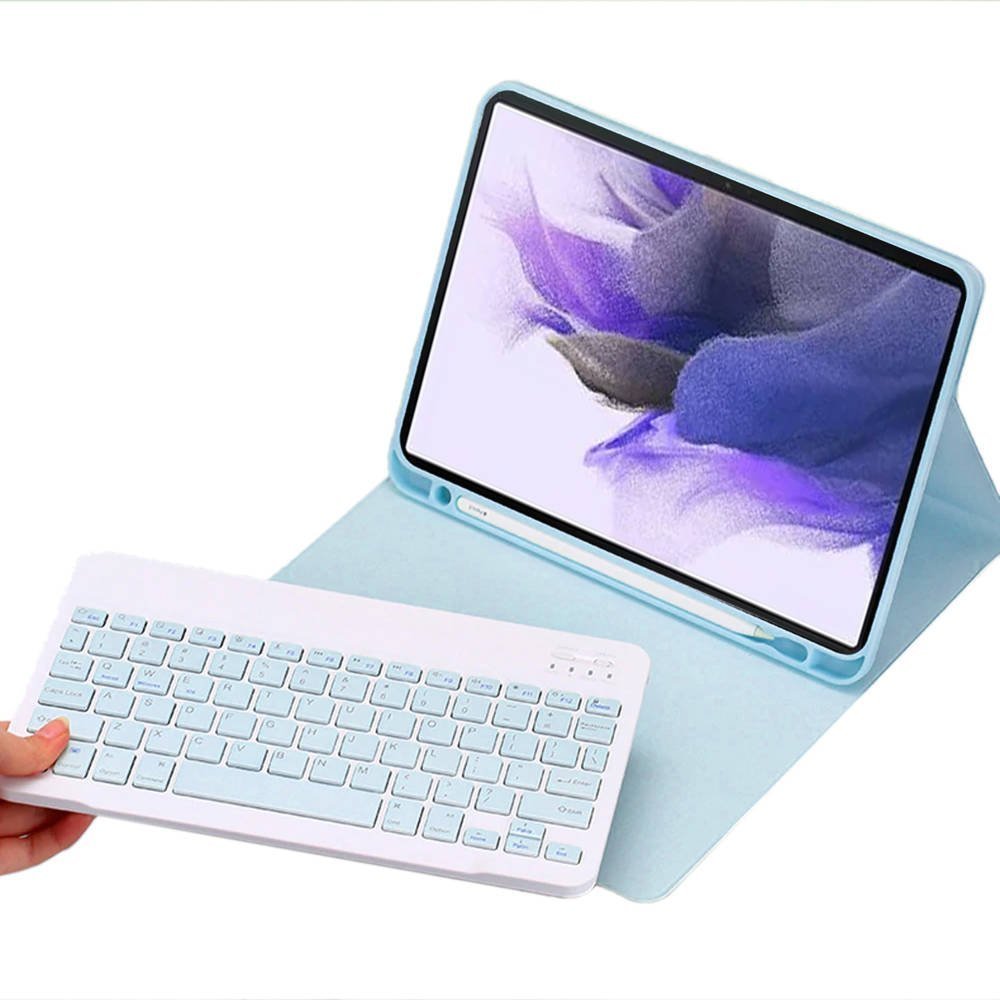 Strado Univerzální kryt s klávesnicí pro Samsung Galaxy Tab S7 FE/ S7 Plus - CFS7FE (modrý)