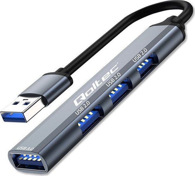 Qoltec Adaptér HUB USB 3.0 4v1 | USB 3.0 | 3x USB 2.0