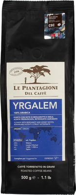 Le Piantagioni del Caffe Etiopia Yrgalom zrnková káva 500 g