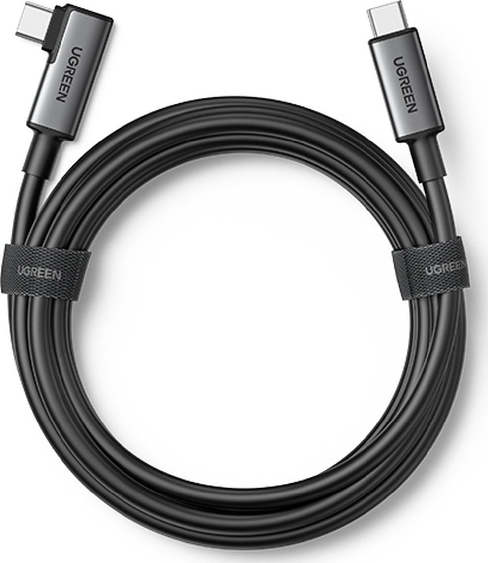 UGREEN Right Angle USB-C to USB-C Link Cable 5m Black