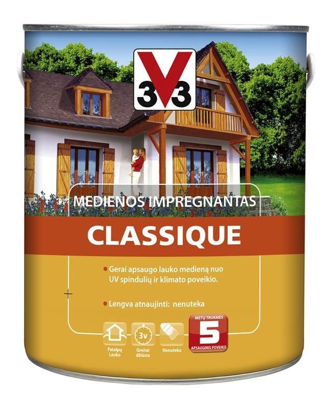 IMPREGNANT NA DŘEVO  CLASSIQUE  (PALISANDRE; 2,5 l)