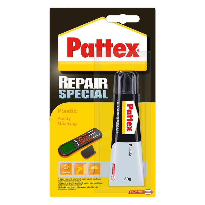 Kontaktní lepidlo Pattex Repair Special Plastic, 30 g