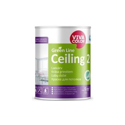 Barva Vivacolor Green Line Ceiling 2 A, bílá, 2,7l