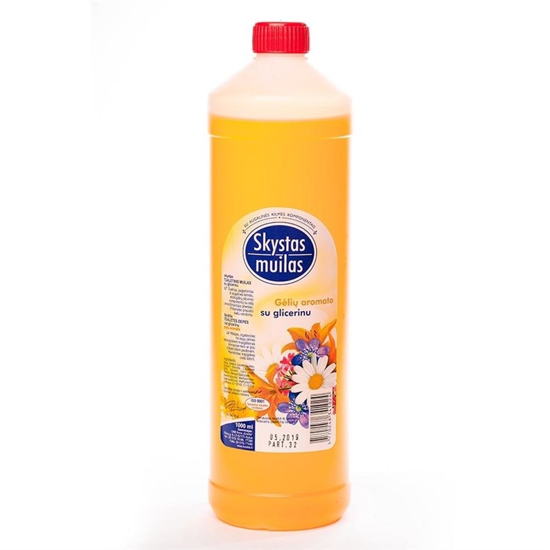 Tekuté mýdlo s glycerinem, 1 l, gelová vůně