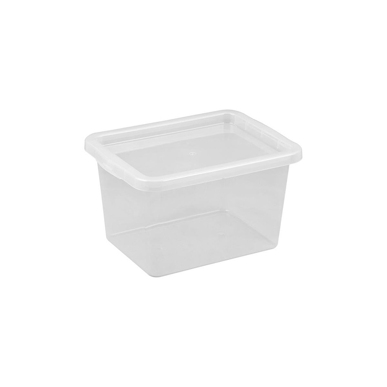 Úložný box OKKO BASIC BOX, 15 l, průhledný, 28,5×38×21,7 cm