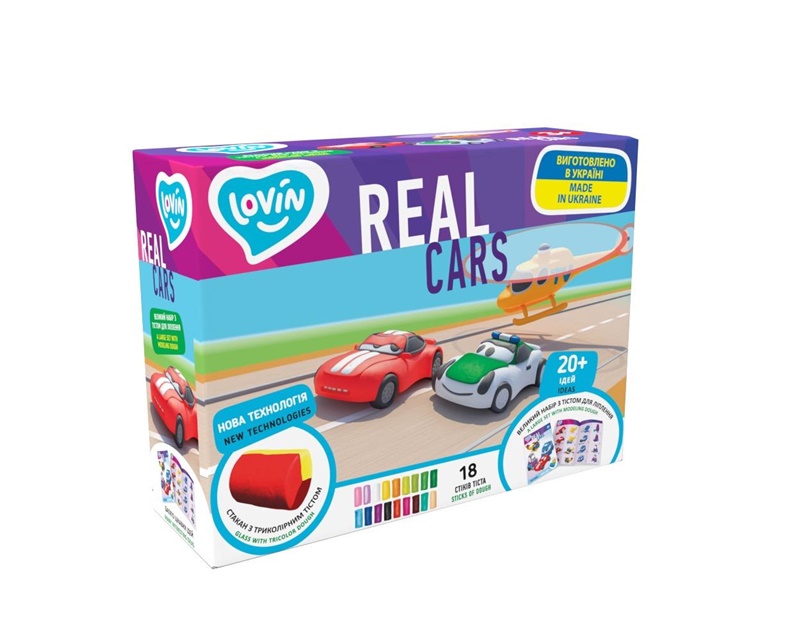 Plastelína Lovin Real Cars ETC41191