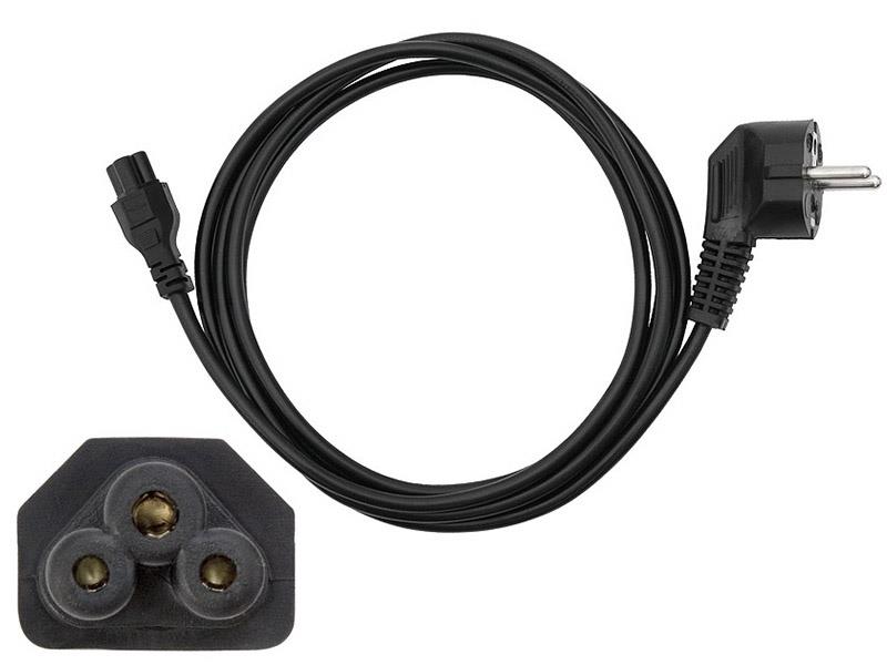Kábel BLOW EURO M, C5 F, 1,5 m, čierny 98-204