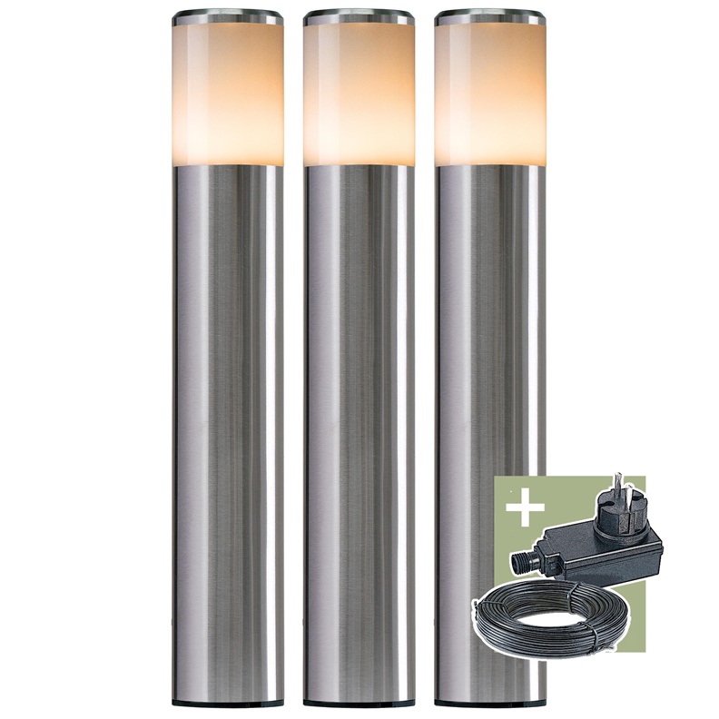 Lampa Ludeco STEN PL1013, 1W, LED, IP44, stříbrná