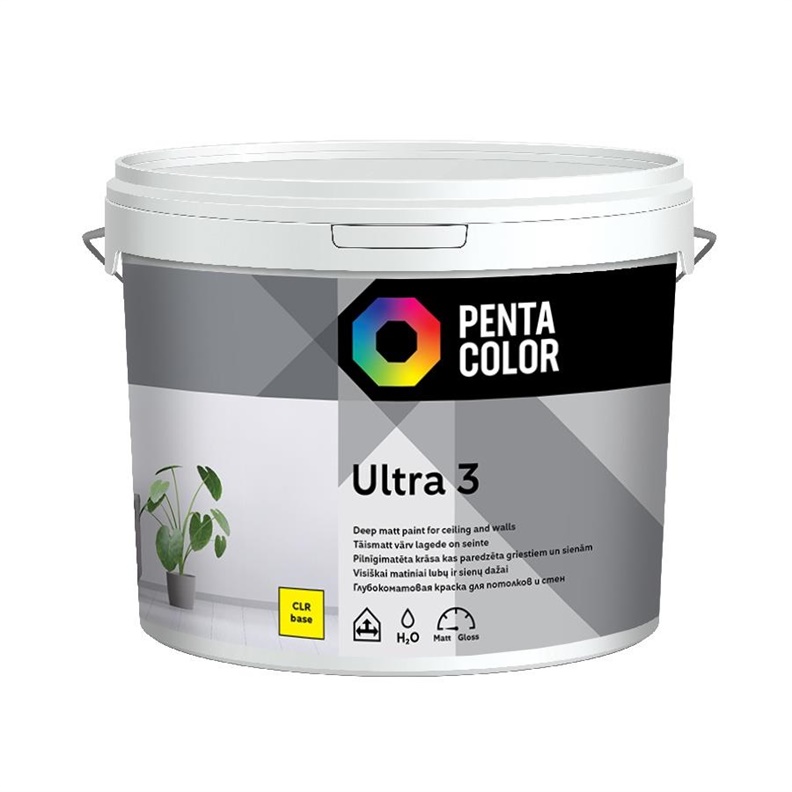 Základ barvy Pentacolor Ultra 3, emulze, mat, 10l