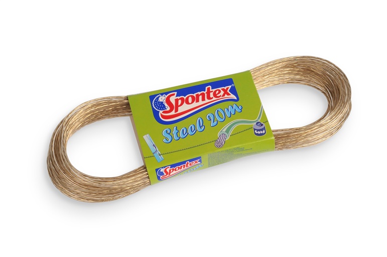 Šňůra na prádlo Spontex Steel, 20 m