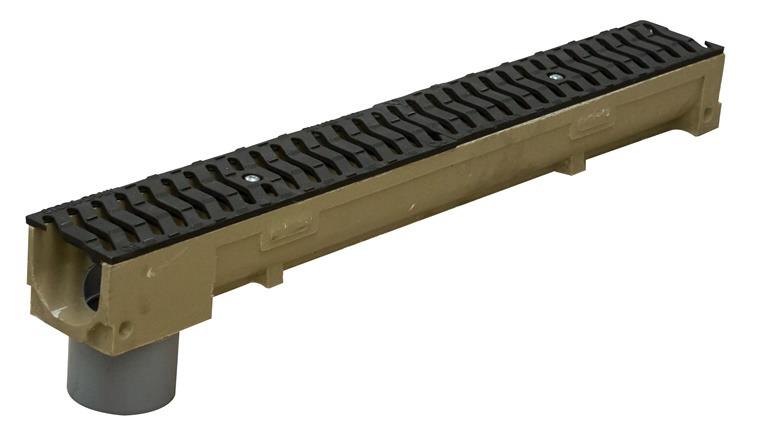 Drenážní žlab s trubkou O 110 mm Stora Drain Self, 1 m