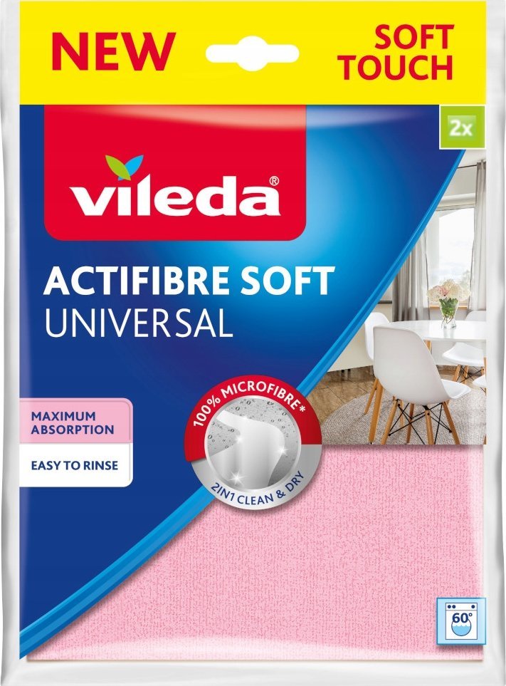 Vileda ACTIFIBRE Soft Universal Soft hadřík 2 ks.