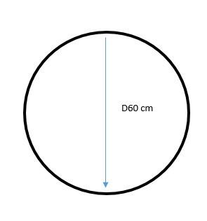 ZRCÁTKO SE ZÁVĚSEM REMU KULATÉ D60 ČERNÉ