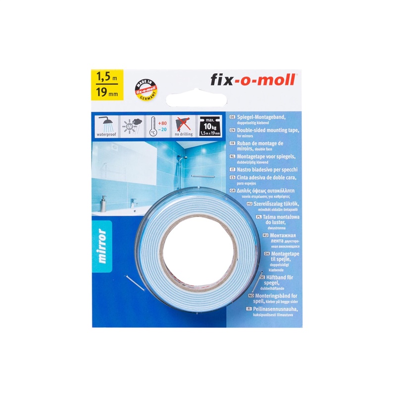 Oboustranná lepicí páska Fix-O-Moll, 1,5 m x 19 mm