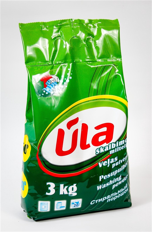 Prací prášek ULA, 3 kg, 20 praní.