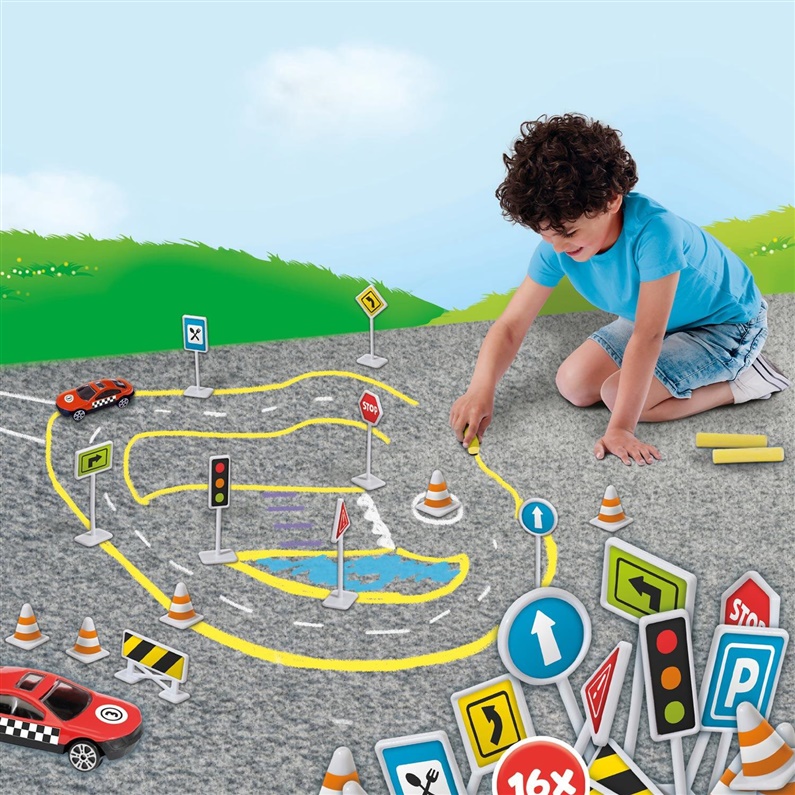 Křídy SES Creative Chalk Traffic 02203S, různé barvy