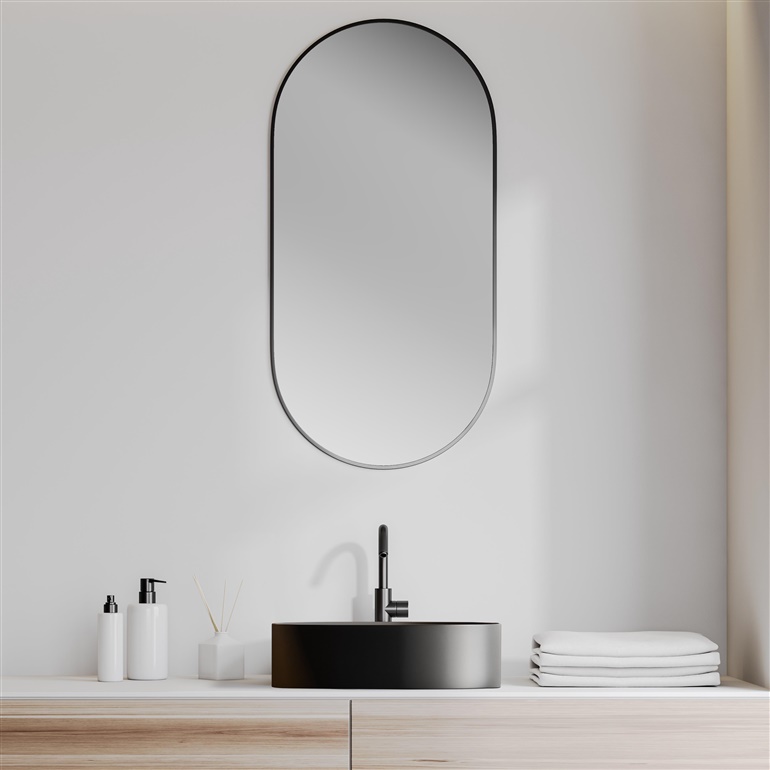Umyvadlo DOMOLETTI ACB8041, 520×420 mm, černé
