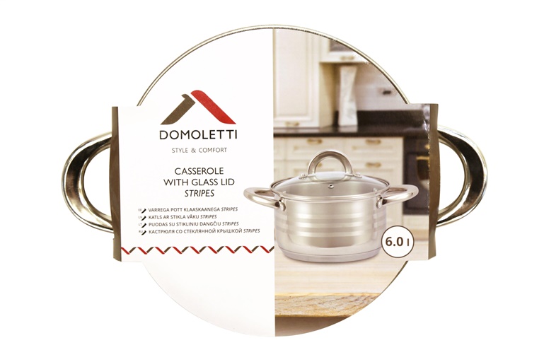 Hrnec Domoletti Stripes 24x13,5 cm, 6 l