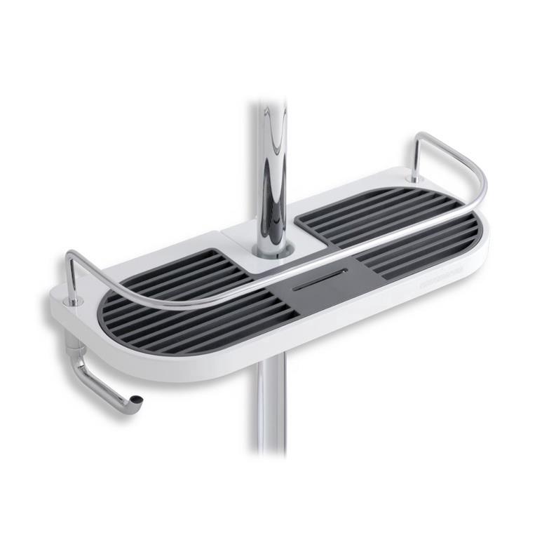 Sprchová police Ferro 65580.1, 280 mm x 90 mm x 120 mm, bílá