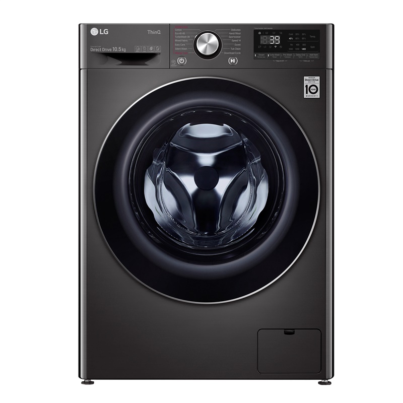 Pračka LG F4WV910P2SE, 10,5 kg, černá