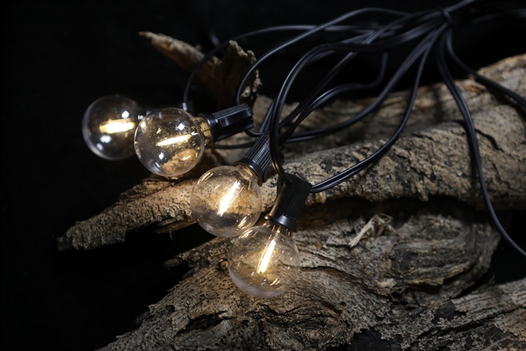 LED girlanda bublina Domoletti BD-F-G40-F-S3-10, 5 m