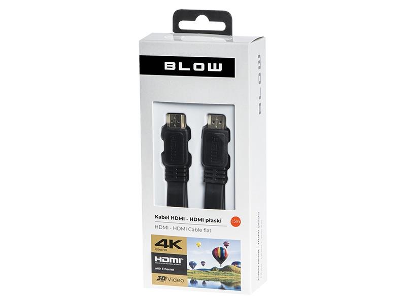 Kabel BLOW HDMI M, HDMI M, 1,5m, černý 92-606#