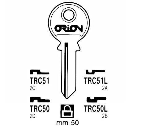 Polotovar klíče Jma Tri Circl TRC51/TRI-9D, 1 ks