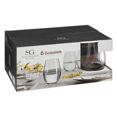 SKLENĚNÁ SET MIDNIGHT 540ML 6KS