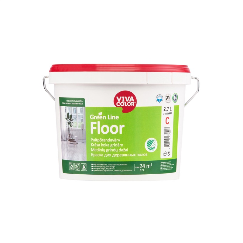 Barva Vivacolor Green Line Floor A, bílá, 2,7l