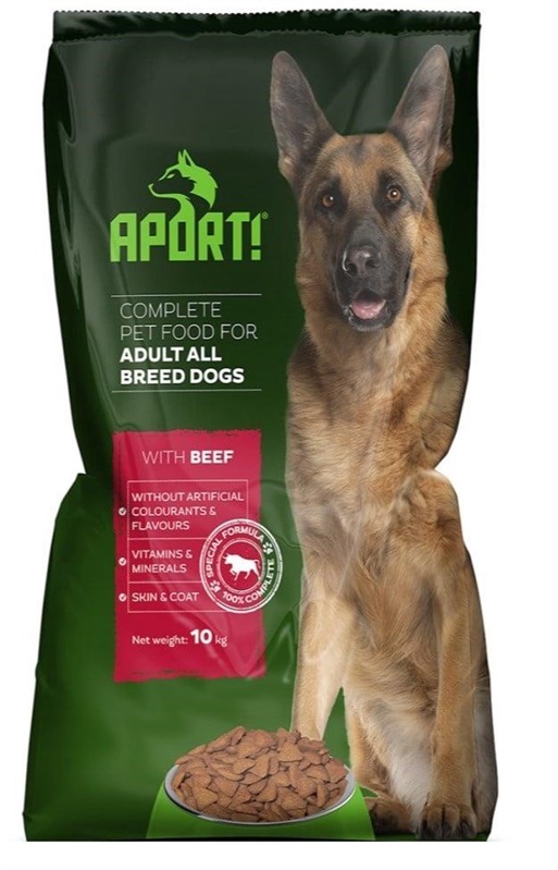 Suché krmivo pro psy APORT, hovězí maso, 10 kg