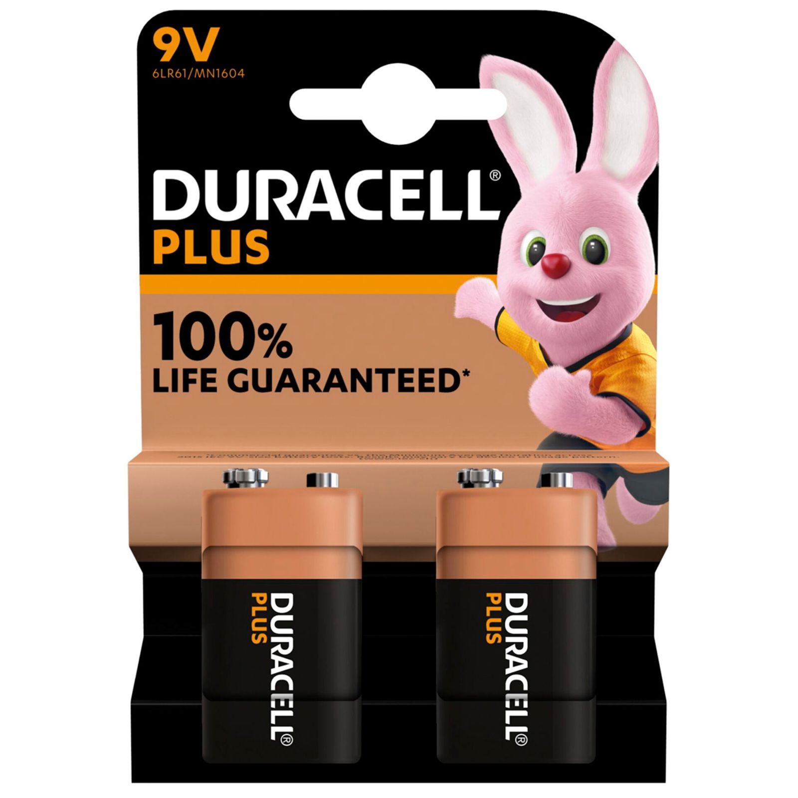 Duracell plus 9V, 2 kusy