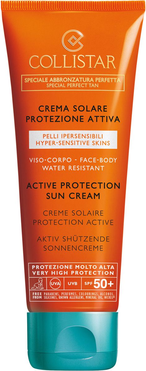 Collistar Speciale Abbronzatura Perfetta Active Protection Sun Cream SPF 50+ - opalovací krém proti stárnutí 100 ml