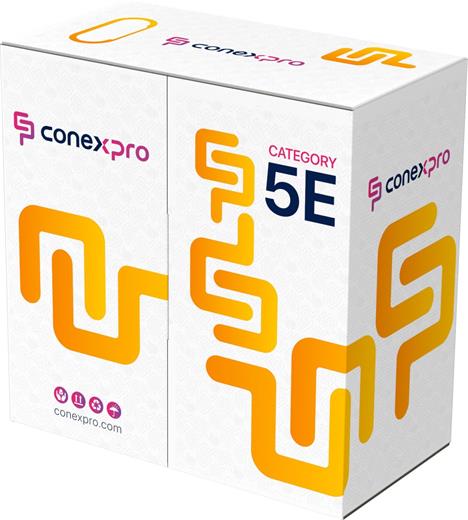 Kabel Conexpro FTP kabel venkovní, CAT5e, PE, 24AWG, 305m, černý