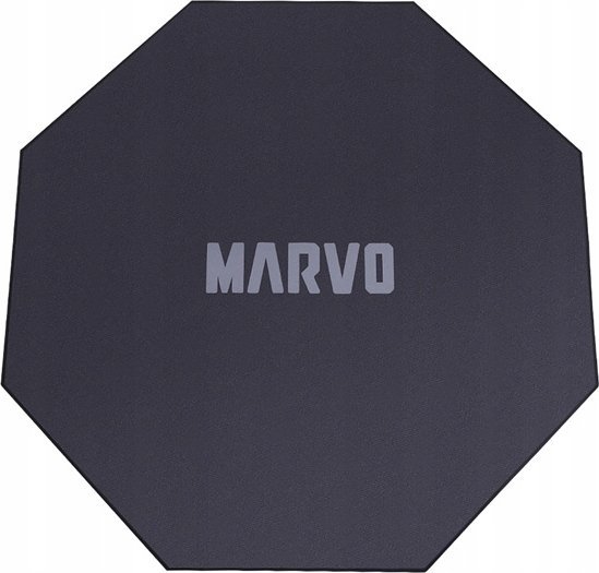 MW křeslo pro hráče, podložka do křesla, Marvo, GM02, 1100 x 1100 x 2 mm, černá, protiskluzová