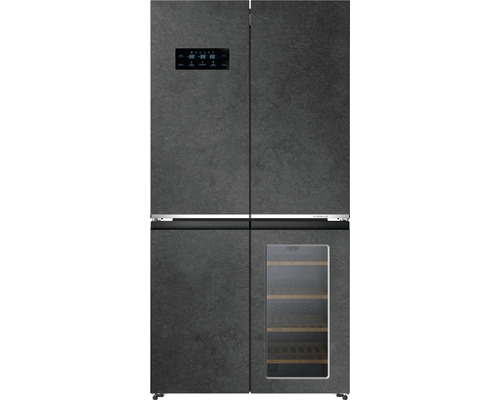 Wolkenstein WCD595EWTSNF French Door chladnička na víno chladnička Selva ST ŠxVxH 90,5 x 182 x 72 cm Chladnička 385 l Mraznička 105 l na 34 lahví