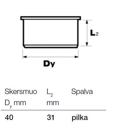 Vnitřní kanalizační žaluzie Wavin, O 40 mm