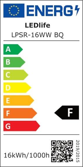 IMONTUOJAMAS ŠVIESTUVAS LPSR-16WW BQ 16W 3000K LED IP44
