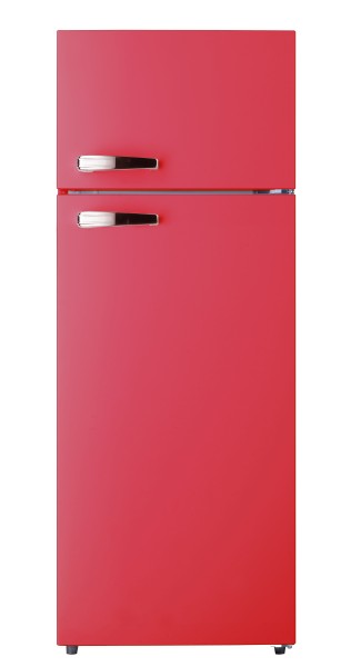 PKM GK210-2 FR RETRO lednice s mrazákem, 206 l, 143 cm Fire Red