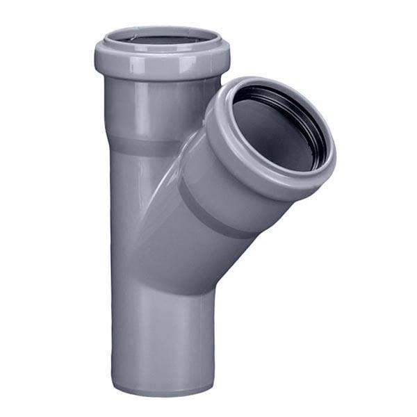 T-kus pro vnitřní kanalizaci HTplus, O 110 / 110 mm, 45°