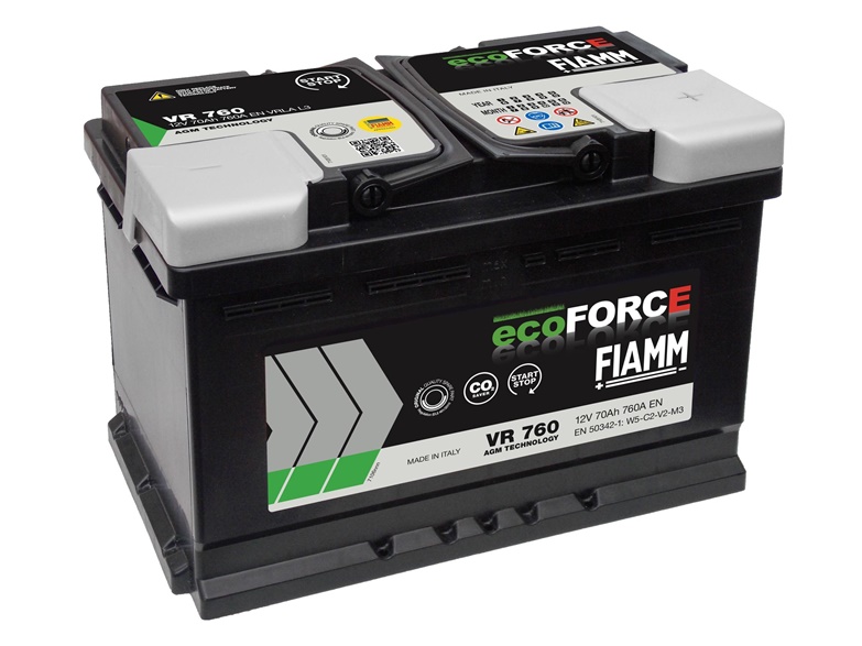 Baterie Fiamm Ecoforce, 70 Ah, 760 A, 12 V