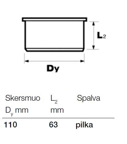 Vnitřní kanalizační žaluzie Wavin, O 110 mm